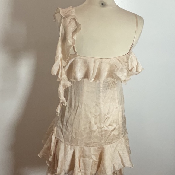 NBD Angus Mini Dress in Champagne Butterfly, Size: S - Picture 9 of 12